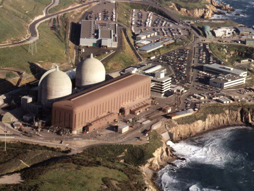PG&E's Diablo Canyon nuclear plant.