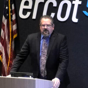New IMM director Jeff McDonald makes his first appearance before the ERCOT board's Reliability & Markets Committee.