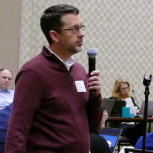 SPP MMU's Keith Collins listens to responses during the MOPC meeting. 