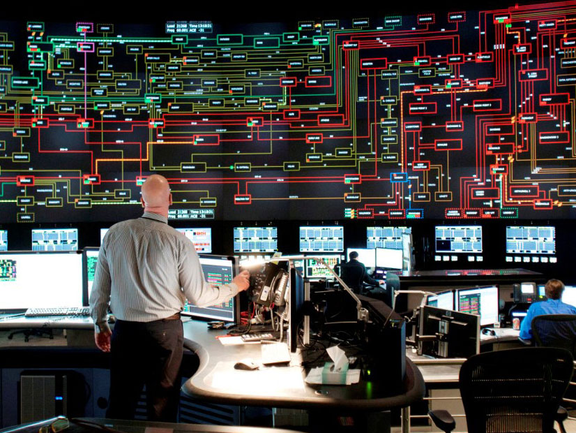 The NYISO control room is shown. The New York Public Service Commission has initiated to develop a Grid of the Future planning process.