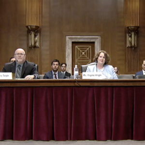 From left: FERC Office of Energy Projects Director Terry Turpin, Idaho National Laboratory Program Manager Virginia Wright and Edison Electric Institute Senior Vice President Scott Aaronson