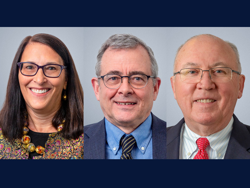 From left: ISO-NE Directors Caren Anders, Steve Corneli and Michael Curran