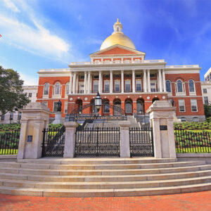 The Massachusetts State House in Boston The Massachusetts State House in Boston