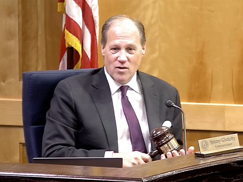 Jimmy Glotfelty prepares to adjourn his final PUC meeting. Jimmy Glotfelty prepares to adjourn his final PUC meeting.