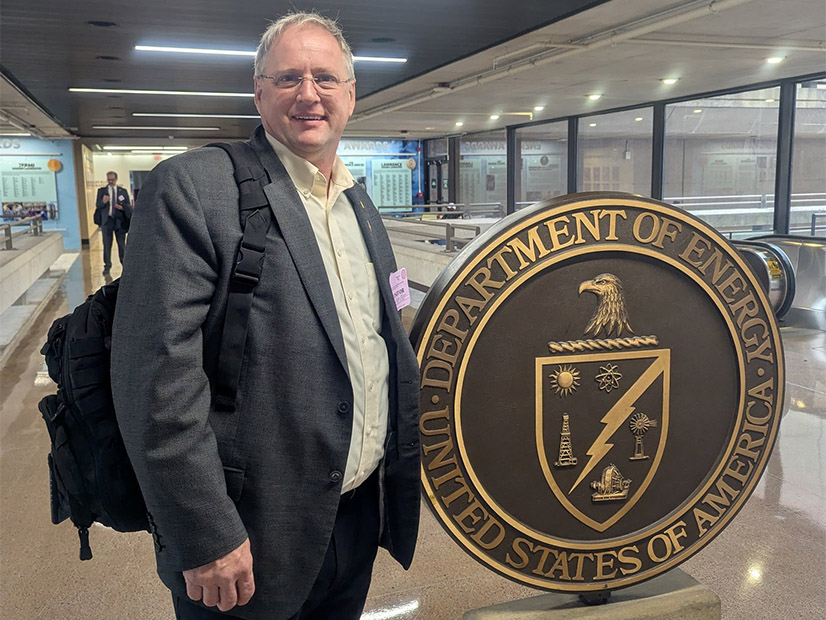 Arizona Corporation Commissioner Nick Myers pauses during a December 2024 trip to D.C. to discuss Markets+ and other western issues. 