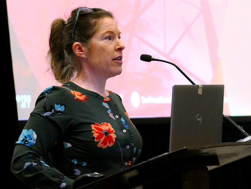 Puget Sound Energy's Jessica Zahnow explains proposed meeting attendance requirements and use of proxies.