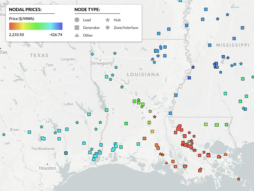 MISO pricing in southeast Louisiana during the first hour of load shed at 5 p.m. May 25