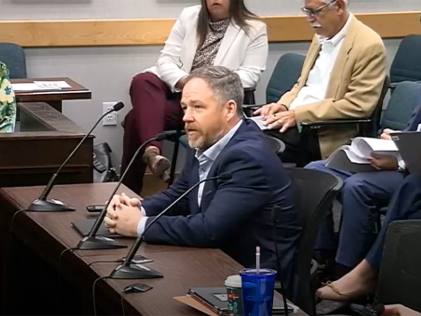 ERCOT's Chad Seely briefs the PUC on the ISO's agreement with LifeCycle Power to move mobile generators to San Antonio.