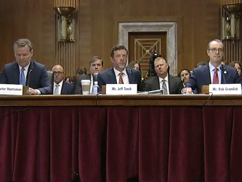 Huntsman Corporation CEO Peter Huntsman, Vantage Data Centers Vice President Jeff Tench and Grid Strategies President Rob Gramlich testify before the Senate Energy and Natural Resources Committee on July 23.
