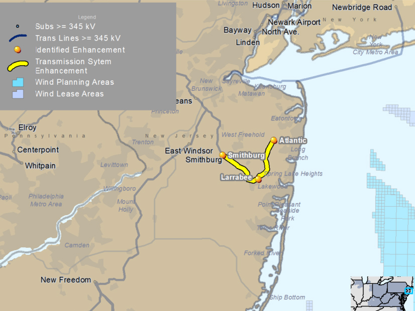 The delayed project included three points of interconnection on Jersey Central Power and Light’s transmission system, and included a new substation adjacent to the company’s Larrabee substation.
