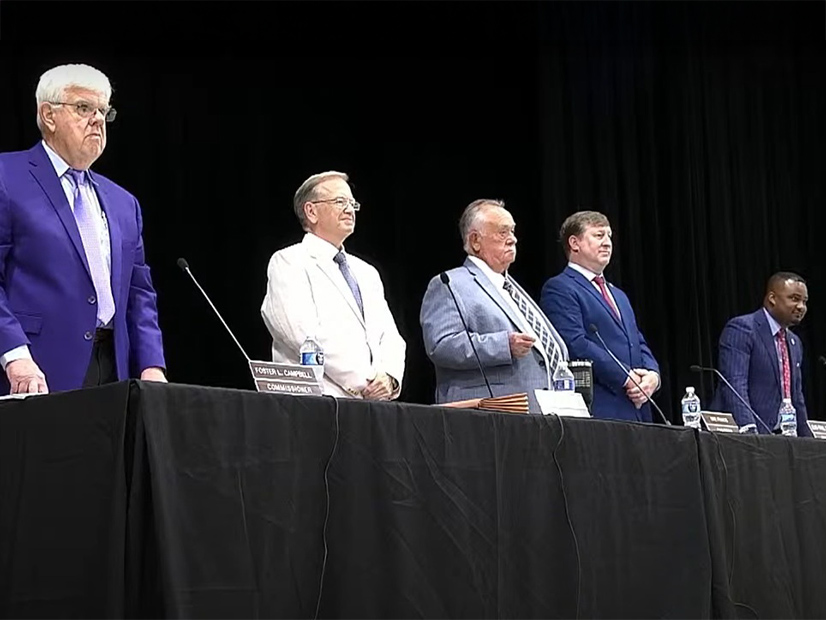The Louisiana Public Service Commission on Aug. 20 in Plaquemine, La.