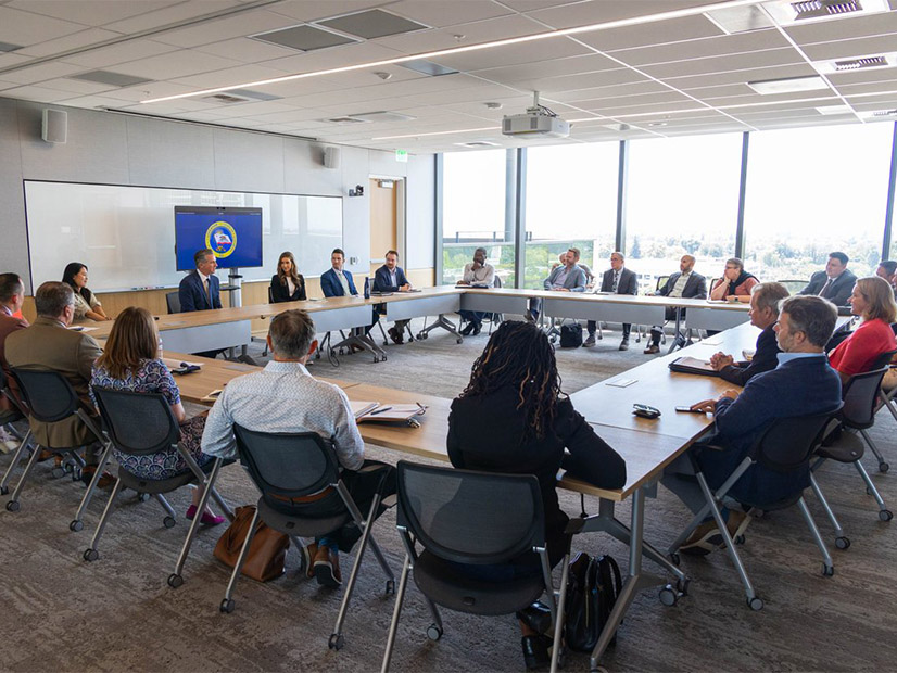 An Aug. 13 photo posted on Gov. Gavin Newsom's X account shows the governor meeting with a coalition of Pathways supporters.