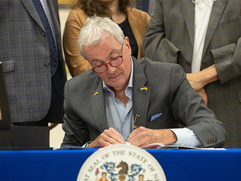 New Jersey Gov. Phil Murphy signs into law two clean energy bills.