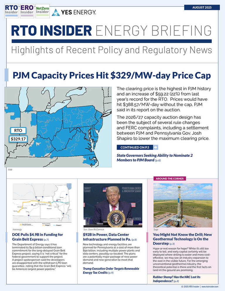 RTO Insider Energy Briefing - RTO Insider