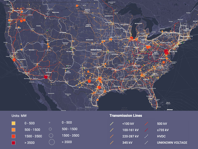 The National Renewable Energy Laboratory's Speed to Power Data Viewer is an interactive map showing data center power demand and various infrastructure datapoints.
