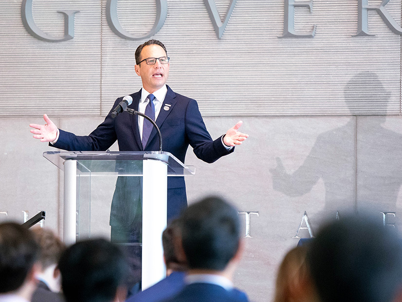 Pennsylvania Gov. Josh Shapiro speaks at a multistate technical conference focused on governance and resource adequacy in PJM.
