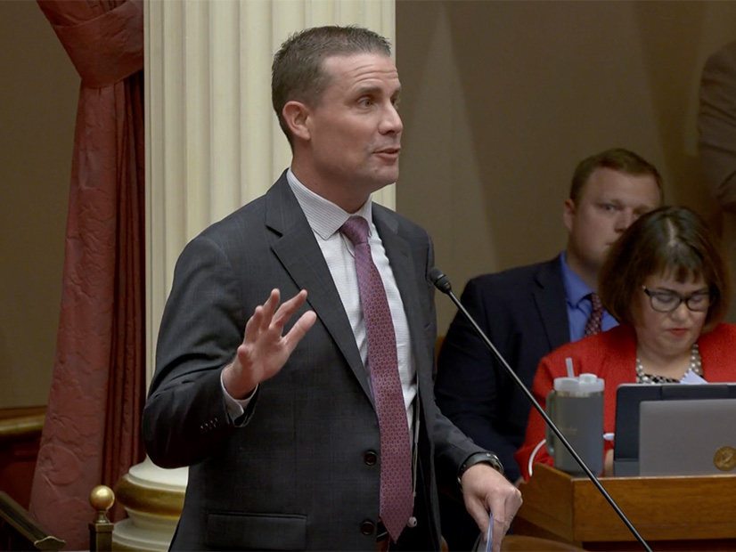 Mike McGuire, president pro tem of the California Senate, urges his colleagues to vote for SB 254 on Sept. 13.