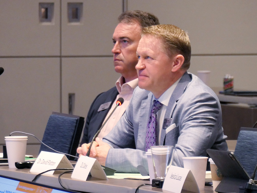 MISO Senior Vice President Todd Ramey (left) and Monitor David Patton