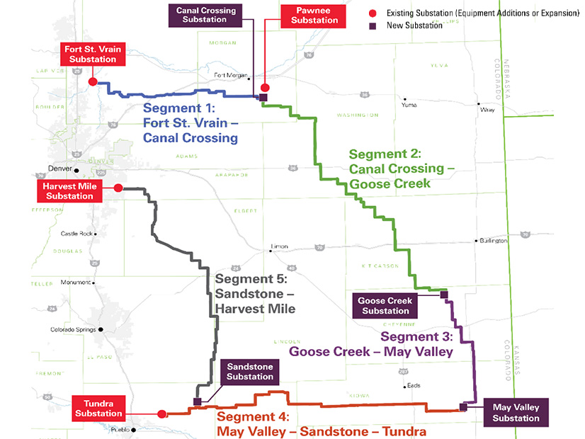 Elbert and El Paso counties have denied permits for Xcel Energy to build Segment 5 of its Colorado’s Power Pathway transmission project.