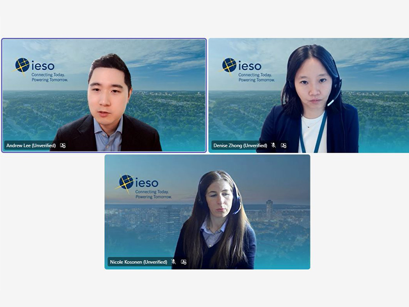 IESO's Andrew Lee, Denise Zhong and Nicole Kosonen