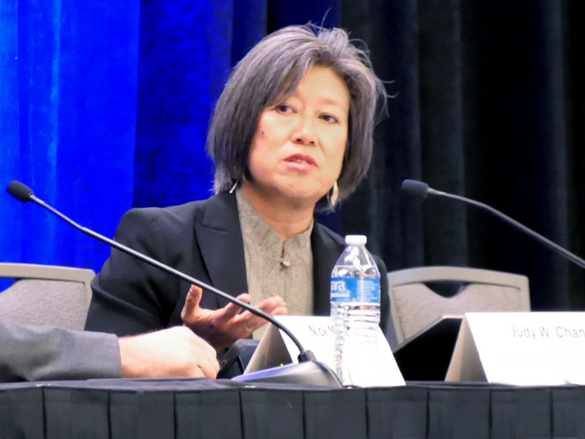 FERC Commissioner Judy Chang on an Oct. 2 panel at the CREPC-WIRAB conference in Portland, Ore.