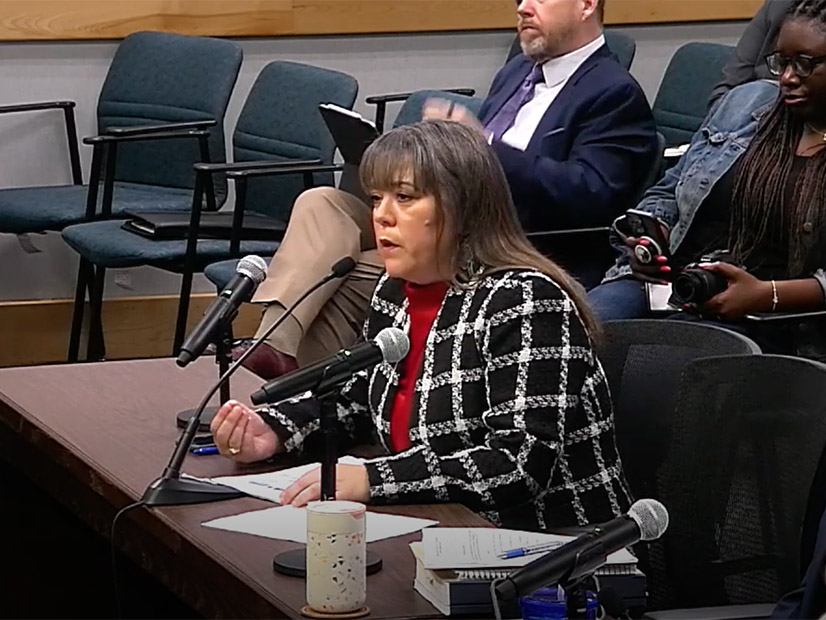 ERCOT's Kristi Hobbs briefs the PUC on the grid operator's large-load interconnection queue.