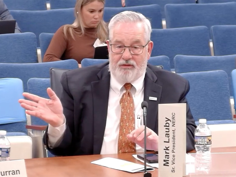 NERC Chief Engineer Mark Lauby addresses FERC's Reliability Technical Conference. NERC Chief Engineer Mark Lauby addresses FERC's Reliability Technical Conference.