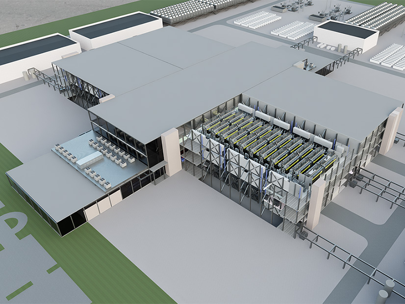 A digital rendering of the Aurora AI Factory from Nvidia