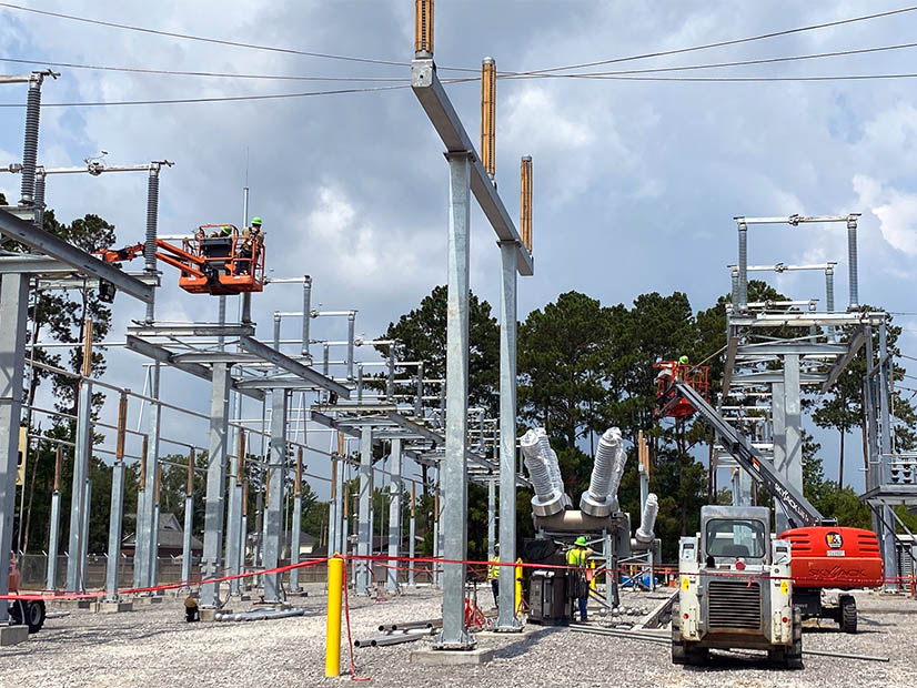 Expansion work on the Ponchatoula Substation in 2024