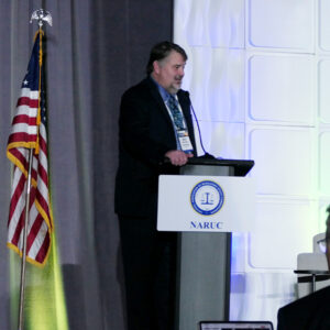 Idaho Public Utilities Commissioner John R. Hammond Jr. speaks Nov. 10 during NARUC's Annual Meeting in Seattle. Idaho Public Utilities Commissioner John R. Hammond Jr. speaks Nov. 10 during NARUC's Annual Meeting in Seattle.