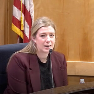 New Commissioner Morgan Johnson at her first PUC meeting New Commissioner Morgan Johnson at her first PUC meeting