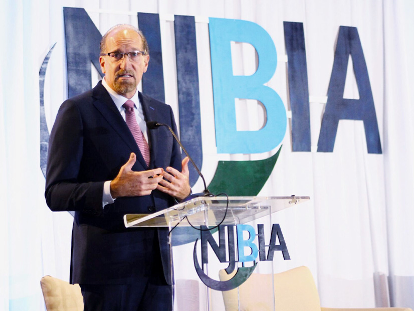 New Jersey BPU Commissioner Zenon Christodoulou speaks at the NJBIA Energy and Environmental Policy Forum on Oct. 28