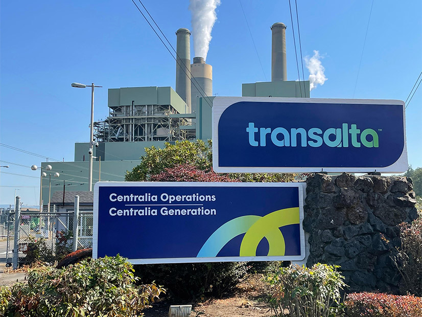 TransAlta's Centralia Generation Station in Washington. TransAlta's Centralia Generation Station in Washington.