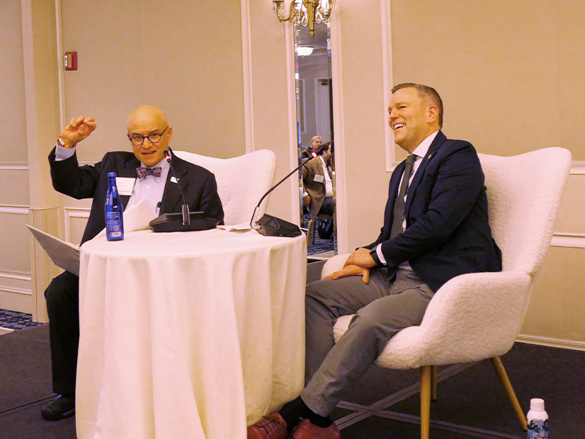 New Hampshire Consumer Advocate Don Kreis (left) and FERC Commissioner David Rosner New Hampshire Consumer Advocate Don Kreis (left) and FERC Commissioner David Rosner