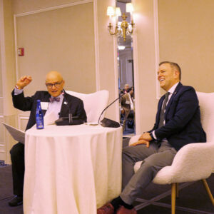New Hampshire Consumer Advocate Don Kreis (left) and FERC Commissioner David Rosner New Hampshire Consumer Advocate Don Kreis (left) and FERC Commissioner David Rosner