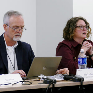 Carrie Bivens, with MMU's John Luallen, explains the monitor's opposition to the demand response and LRE peak demand assessment. Carrie Bivens, with MMU's John Luallen, explains the monitor's opposition to the demand response and LRE peak demand assessment.