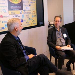 Phil Giudice (left), board chair for FirstLight Power, and Jonathan Raab, president of Raab Associates Phil Giudice (left), board chair for FirstLight Power, and Jonathan Raab, president of Raab Associates