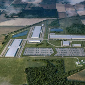 A rendering of the proposed data center in Saline Township, Mich. A rendering of the proposed data center in Saline Township, Mich.