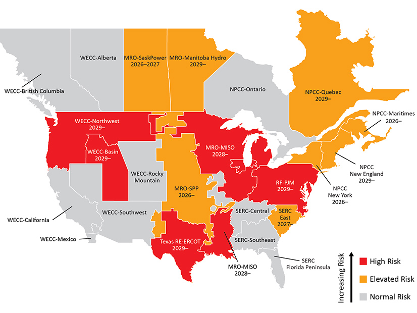 In its 2025 Long-Term Reliability Assessment, NERC predicted that 13 out of 23 assessment areas will face resource adequacy challenges over the next 10 years. In its 2025 Long-Term Reliability Assessment, NERC predicted that 13 out of 23 assessment areas will face resource adequacy challenges over the next 10 years.