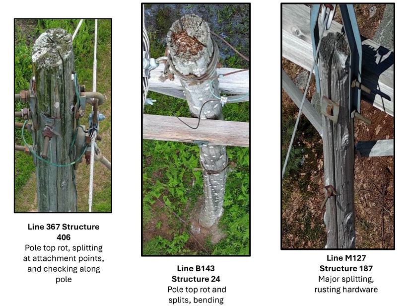 Deteriorating structures on Eversource's 367, B143 and M127 lines Deteriorating structures on Eversource's 367, B143 and M127 lines