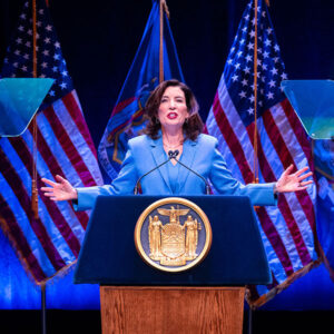 Gov. Kathy Hochul delivers her State of the State Address Jan. 13 in Albany, N.Y. Gov. Kathy Hochul delivers her State of the State Address Jan. 13 in Albany, N.Y.
