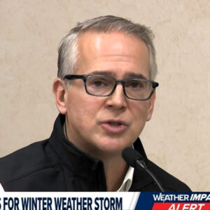 Pablo Vegas speaks during a press conference on Winter Storm Fern. Pablo Vegas speaks during a press conference on Winter Storm Fern.