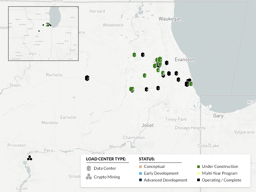 Data centers under development in Commonwealth Edison's territory Data centers under development in Commonwealth Edison's territory