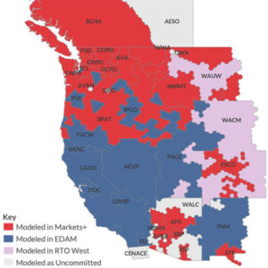 Aurora modeled the benefits to Arizona utilities of joining EDAM or Markets+ based on this projected market footprint. Aurora modeled the benefits to Arizona utilities of joining EDAM or Markets+ based on this projected market footprint.