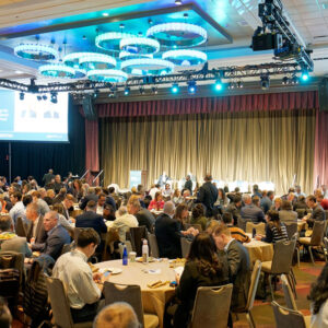 Attendees at Oceantic Network’s IPF 2026 take a break for coffee and some screen time Feb. 10. Attendees at Oceantic Network’s IPF 2026 take a break for coffee and some screen time Feb. 10.