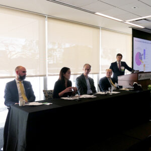 From left: Dan Dolan, NEPGA; Sandy Grace, National Grid; Todd Schatzki, Analysis Group; Ron Gerwatowski, Rhode Island Public Utilities Commission; Nicholas Hutchings, NextEra Energy Resources From left: Dan Dolan, NEPGA; Sandy Grace, National Grid; Todd Schatzki, Analysis Group; Ron Gerwatowski, Rhode Island Public Utilities Commission; Nicholas Hutchings, NextEra Energy Resources