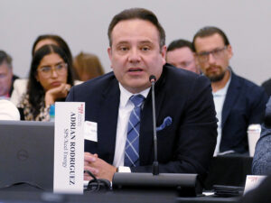 Adrian Rodriguez represents SPS during an SPP board meeting. Adrian Rodriguez represents SPS during an SPP board meeting.