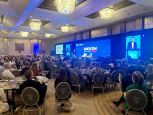 The Ontario Electricity Distributors Association’s ENERCOM 2026 conference filled a ballroom at the Fairmont Royal York in Toronto. The Ontario Electricity Distributors Association’s ENERCOM 2026 conference filled a ballroom at the Fairmont Royal York in Toronto.