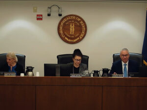 The Kentucky Public Service Commission in session in 2025 The Kentucky Public Service Commission in session in 2025