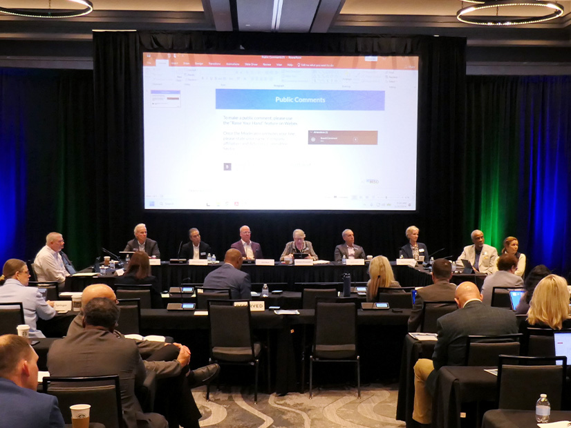 The MISO Board of Directors in session March 26 The MISO Board of Directors in session March 26